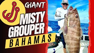 How To Slow Pitch Jig For Grouper  Bahamas  Giant Misty Grouper  Slow Pitch Jigging Technique [upl. by Freddi156]