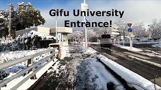 A Snowy Ride to School Gifu University Japan [upl. by Yarvis515]