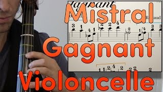 Mistral Gagnant Renaud Sechan Violoncelle Cello Cover [upl. by Eluj282]