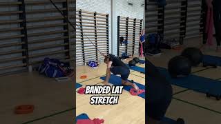 Banded Lat Stretch Demo [upl. by Lachman]