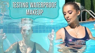 TESTING WATERPROOF MAKEUP IN MY POOL [upl. by Australia]