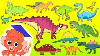 Dinosaur ABC  Learn Dinosaurs for Kids  alphabet dinosaurs cartoon [upl. by Ioved]