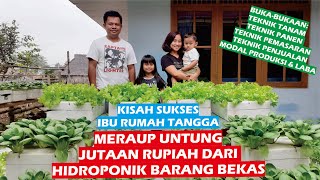 Kisah Ibu Rumah Tangga Berhidroponik dari Barang Bekas Omset 15 juta perbulan [upl. by Idmann]