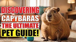 Ultimate Guide to Capybaras as Pets  Everything You Need to Know [upl. by Odnala]