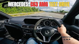 Mercedes AMG C63 POV Test Drive Edition 507 Motorway  Highway [upl. by Naillimixam848]