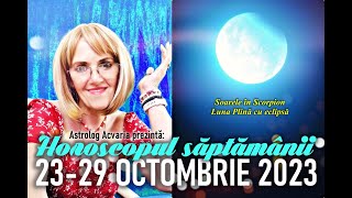 IN CAUTAREA COMORII ⭐Horoscopul saptamanii 2329 OCTOMBRIE 2023 cu ACVARIA [upl. by Ellezaj]