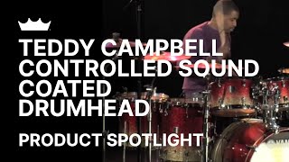 Teddy Campbell Controlled Sound Coated Drumhead  Remo [upl. by Atteuqnas]