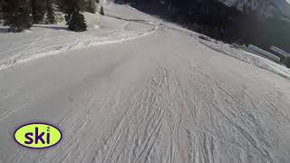 GoPro Skiing from Sarezza via Contenery and then to Champoluc [upl. by Melda]