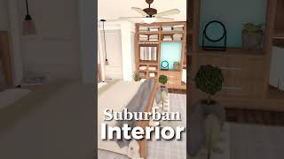 BLOXBURG SUBURBAN INTERIOR bloxburg roblox shorts [upl. by Asilef]