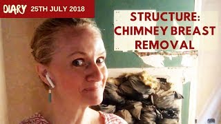 CHIMNEY BREAST REMOVAL ONSITE  INTERIOR DESIGN DIARY 45 [upl. by Buchanan520]