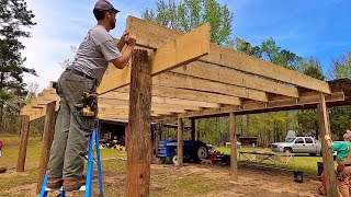 Building a MONSTER Homestead Shed  FULL BUILD [upl. by Buchalter]