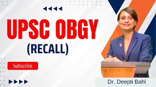 UPSC OBGY Recall [upl. by Bourque680]