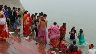 Ganga snan West Bengal Ganga River [upl. by Romalda]