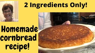 Cornbread Recipe with ONLY 2 INGREDIENTS  Easy CORNBREAD [upl. by Arfihs]