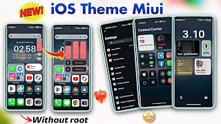 Impressive iOS Theme For Miui  System Ui Control Centre and more Apply Now  No Root [upl. by Sivrup503]