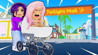 Baby Janet goes to the Twilight Daycare Mall  Roblox Roleplay [upl. by Enrica]