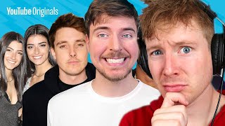 300000 Influencer Trivia Tournament by MR BEAST REACTION ft charli and Dixie DAmelio [upl. by Maretz]