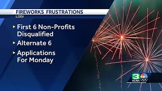 Fireworks frustration City of Lodi disqualifies 6 nonprofits over missed paperwork [upl. by Hanford]