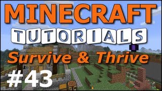 Minecraft Tutorials  E43 Melon and Pumpkin Farm Survive and Thrive II [upl. by Casper]