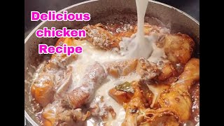 How to cook chicken with coconut milk chickenrecipe chickenbinacol Cookmaster365 [upl. by Ardnauqal]