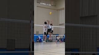 타점 높은 공격수의 공격은 어떨까 volleyball shrots [upl. by Powers]