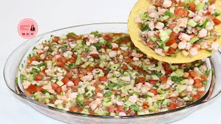 CEVICHE DE CAMARÓN 🦐 CEVICHE DE CAMARÓN ESTILO SINALOA [upl. by Ari742]