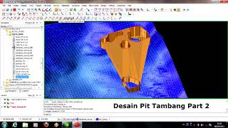 Tutorial Surpac 63 Part 2 Desain Pit [upl. by Hanafee707]