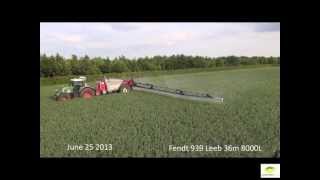 Flawborough Farms Bean Spraying Nottingham UK [upl. by Surbeck]