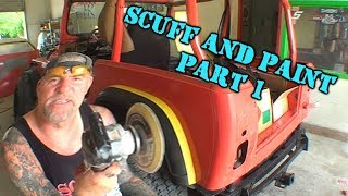 Using A DA Sander  Scuff And Paint A Car Like A PRO   Part 1 [upl. by Rebeka]