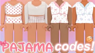 aesthetic roblox pajamas WITH CODES  LINKS  BLOXBURG BROOKHAVEN BERRY AVENUE [upl. by Arah]