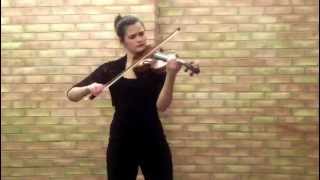 Bach Solo Violin Sonata no 3  Allegro Assai [upl. by Anneirda]