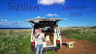 Sizilien im Dezember allein mit dem Campervan  Reisebericht und Kosten  Ben am Leben [upl. by Nauh312]