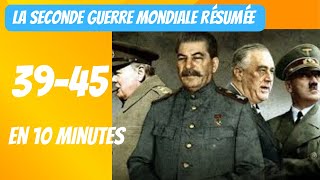 La Seconde guerre mondiale expliquée en 10 minutes [upl. by Ennovyhc]