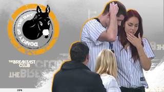 Man Loses Ring During Proposal At Yankee Stadium  Donkey of the Day [upl. by Namhar]