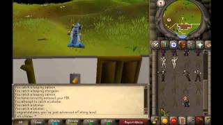 RuneScape Oldschool 99 Fishing  Cape amp Emote OSRS [upl. by Marchese]