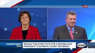 2020 NH US Senate debate Supreme Court confirmation process [upl. by Eecak46]