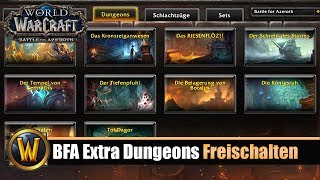 BFA Extra Dungeons Freischalten KönigsruhBelagerung von Boralus [upl. by Jackqueline407]