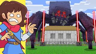 Mutant Spiders vs Security House in Minecraft [upl. by Milda779]