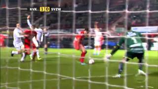 KV Kortrijk  SV ZulteWaregem  Matchverslag Stadion  VTM [upl. by Ahsima]