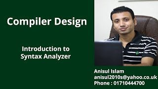 Compiler Design Bangla Tutorial 7  Introduction to Syntax Analyzer [upl. by Zita]