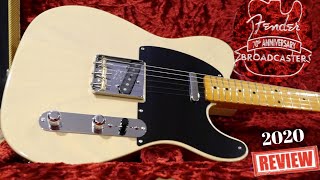 Should You Buy the New Broadcaster  2020 Fender 70th Anniversary Broadcaster Tele  Review Demo [upl. by Sherm]