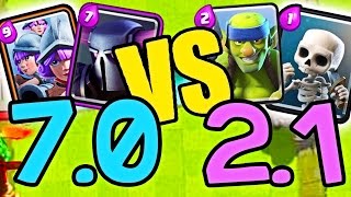 DECK 70 VS DECK 21 IL PIU LENTO VS IL PIU VELOCE  Clash Royale INCREDIBILE [upl. by Lamrouex]