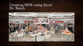 Using Excel to calculate RFM a marketing analysis tool [upl. by Kally801]