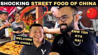 WEIRD STREET FOOD OF CHINA 🇨🇳 they eat everything  China Vlog Hindi  Who Kunal Chugh [upl. by Airahs]