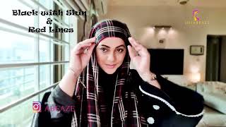 Tutorial  Slip on Hijab With cap Cashmere Burberry Print  Hijabeaze by Urooj [upl. by Liagaba]