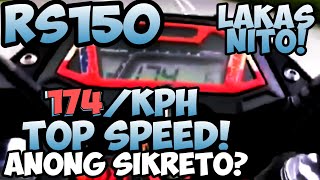 Honda Rs 150 New Top Speed 174 kph 174 Topspeed Rs 150 repsol edition remap ecu rs 150 nolimits [upl. by Noj990]