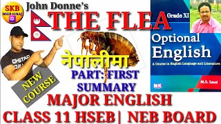 The Flea Summary in Nepali  Major English Class 11 John Donne  Neb New Course 2077  Hseb Suraj [upl. by Stalk458]