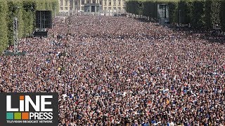 Finale coupe du Monde ambiance fan zone Paris  Paris  France 15 juillet 2018 [upl. by Cutty]