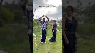 Photographer Vs Model photoshoot modelpose possingideas viralvideo traditionalsaree [upl. by Annol]