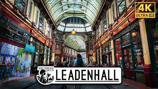 Leadenhall Market A Stunning Victorian Market in the Heart of London  Feat City of London 4K [upl. by Beaulieu]